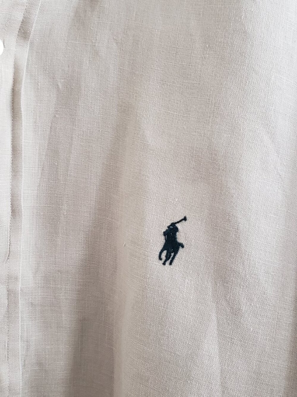 Mens Linen Ralph Lauren Blake Shirt,  Sz L - Picture 2 of 5